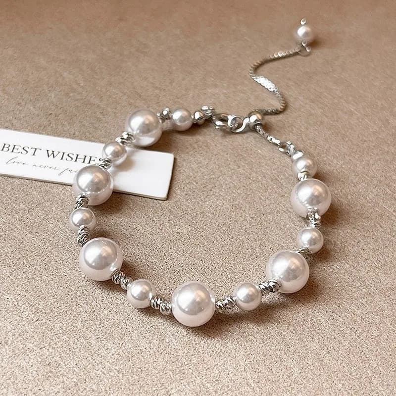 French-style Vintage Zircon Star Pearl Bracelet, Exquisite and Elegant, Versatile, Light Luxury, High-end Feel, Women's Jewelry
